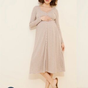 Hatch Maternity The Softest Rib Nursing Dress